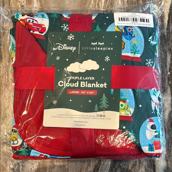 Little Sleepies Red Plush Blanket